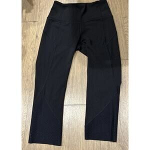 Lululemon Align Black HR Cropped Athletic Yoga Pants leggings Women's Sz 6 EUC